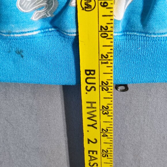 BBC Billionaire Boys Club full zip hoodie boys XL light blue with graphic - Picture 11 of 11